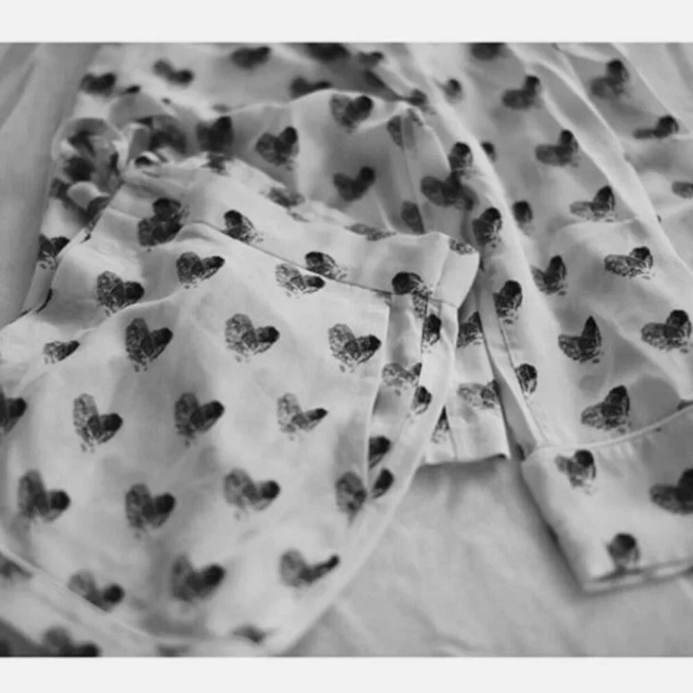 NWT Equipment Lillian Silk Pajama Set White & Black Heart Thumbprint XS,‎ M $388